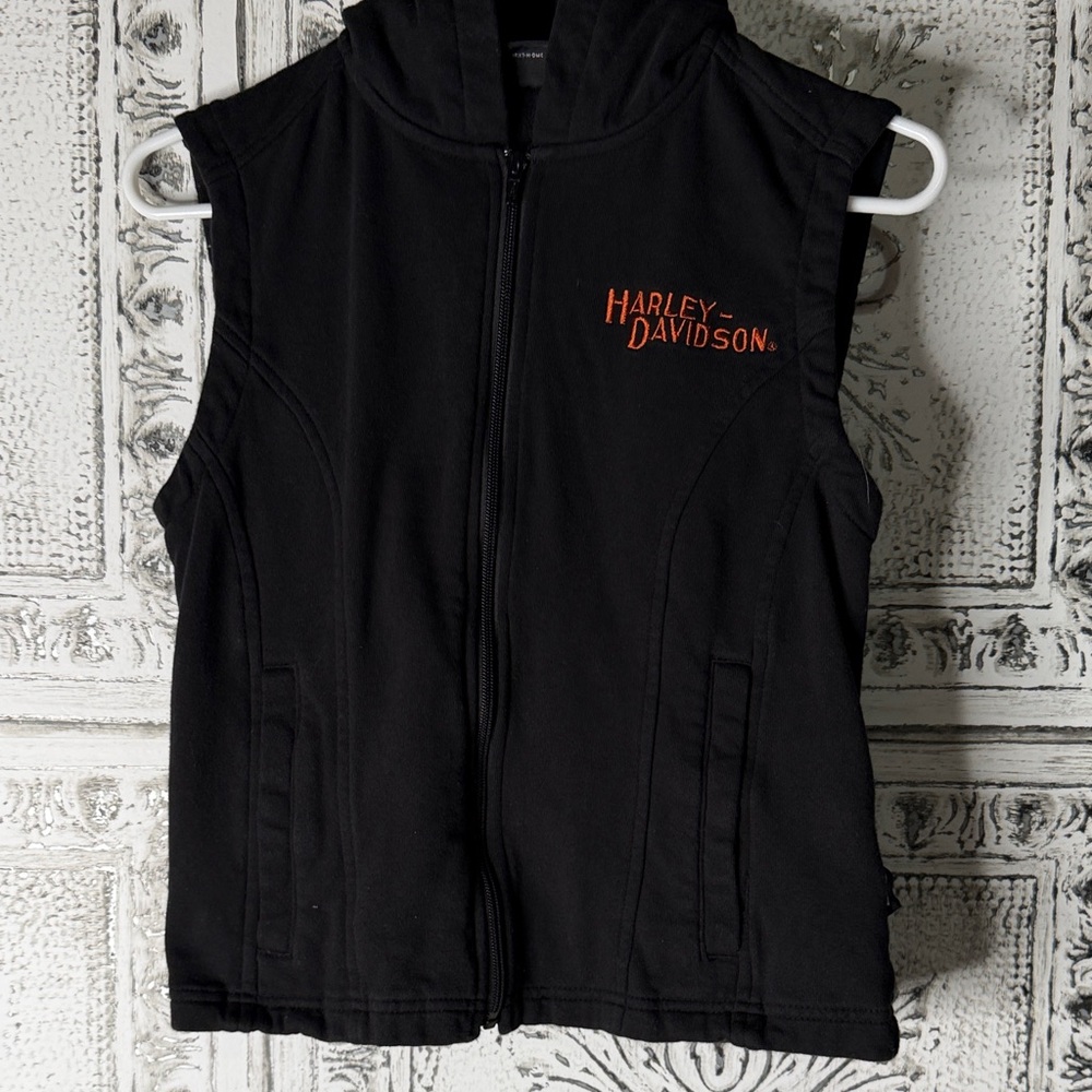 Harley Davidson hooded vest